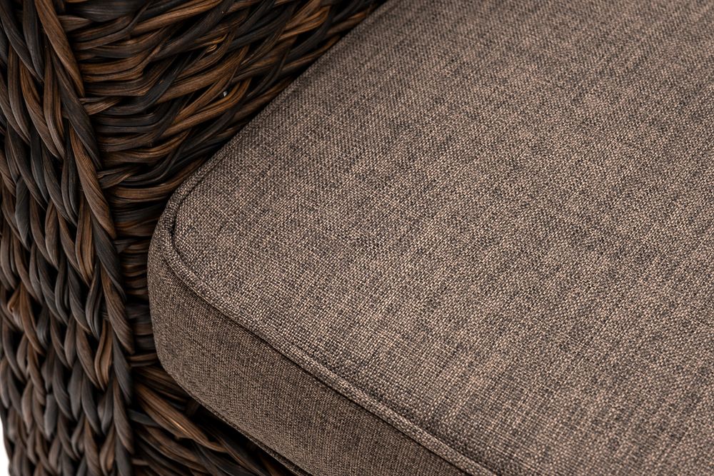 "Капучино" кресло из искусственного ротанга (гиацинт), цвет коричневый