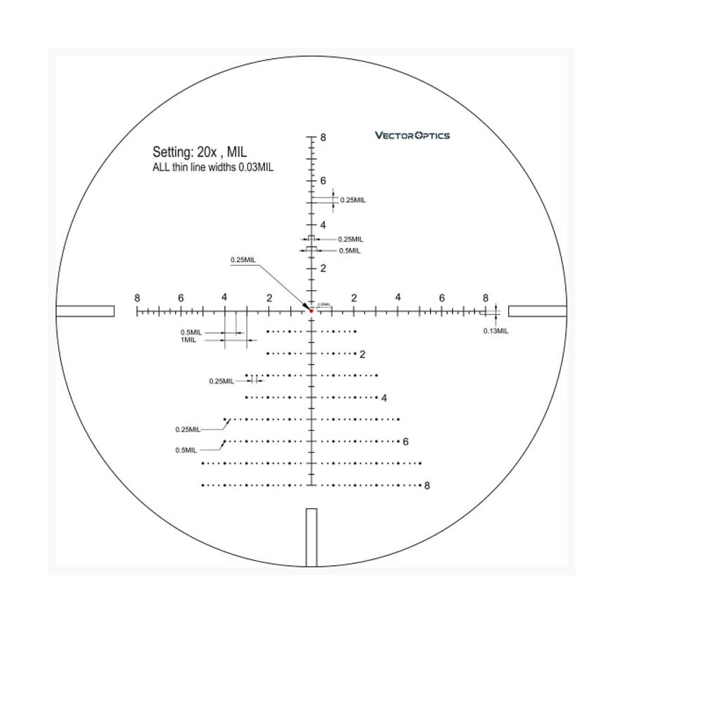 Оптический прицел Vector Optics SFP Continental x6 5-30x56 Tactical ( установка на Тигр, СВД, Вепрь 308 СОК-95 / Сетка VCT-20A / с подсветкой )