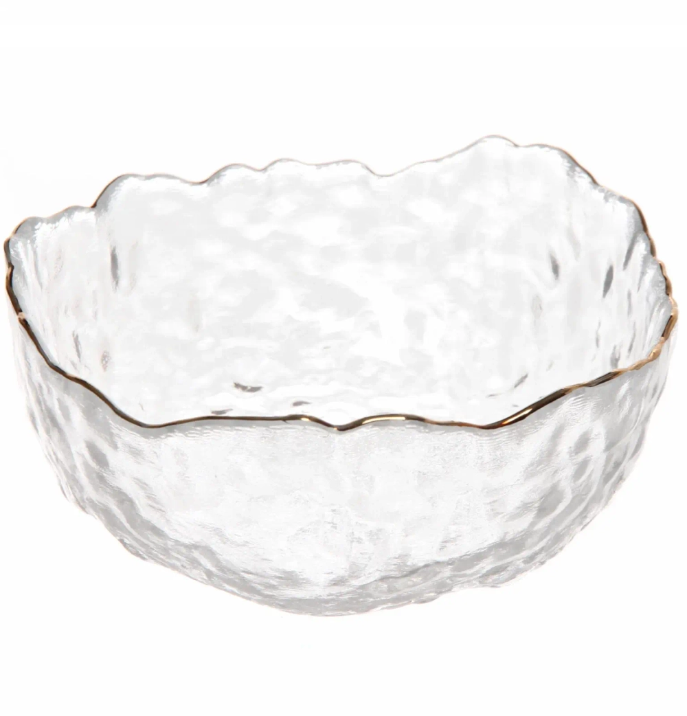 Салатник стеклянный «ICE CRYSTAL» 13см прозрачный