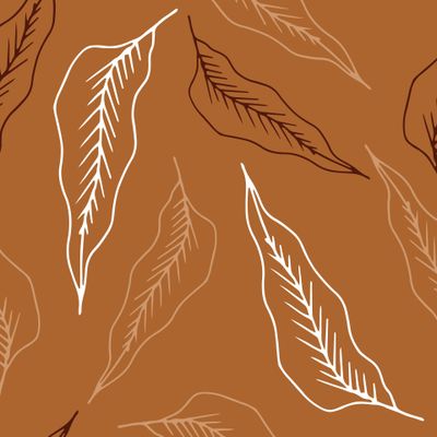 Стильный и нежный узор из  тропических листьев