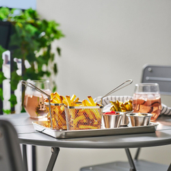 IKEA GRILLTIDER  (ИКЕА ГРИЛЛТИДЕР)  -  Сервировочная корзина, нержавеющая сталь