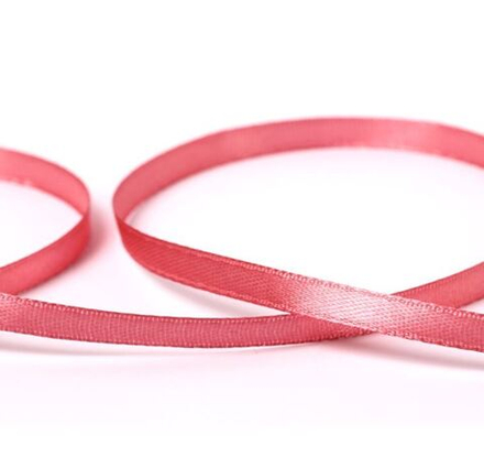 Лента атласная 6 мм ( 1/4 "), №025 т-розовый