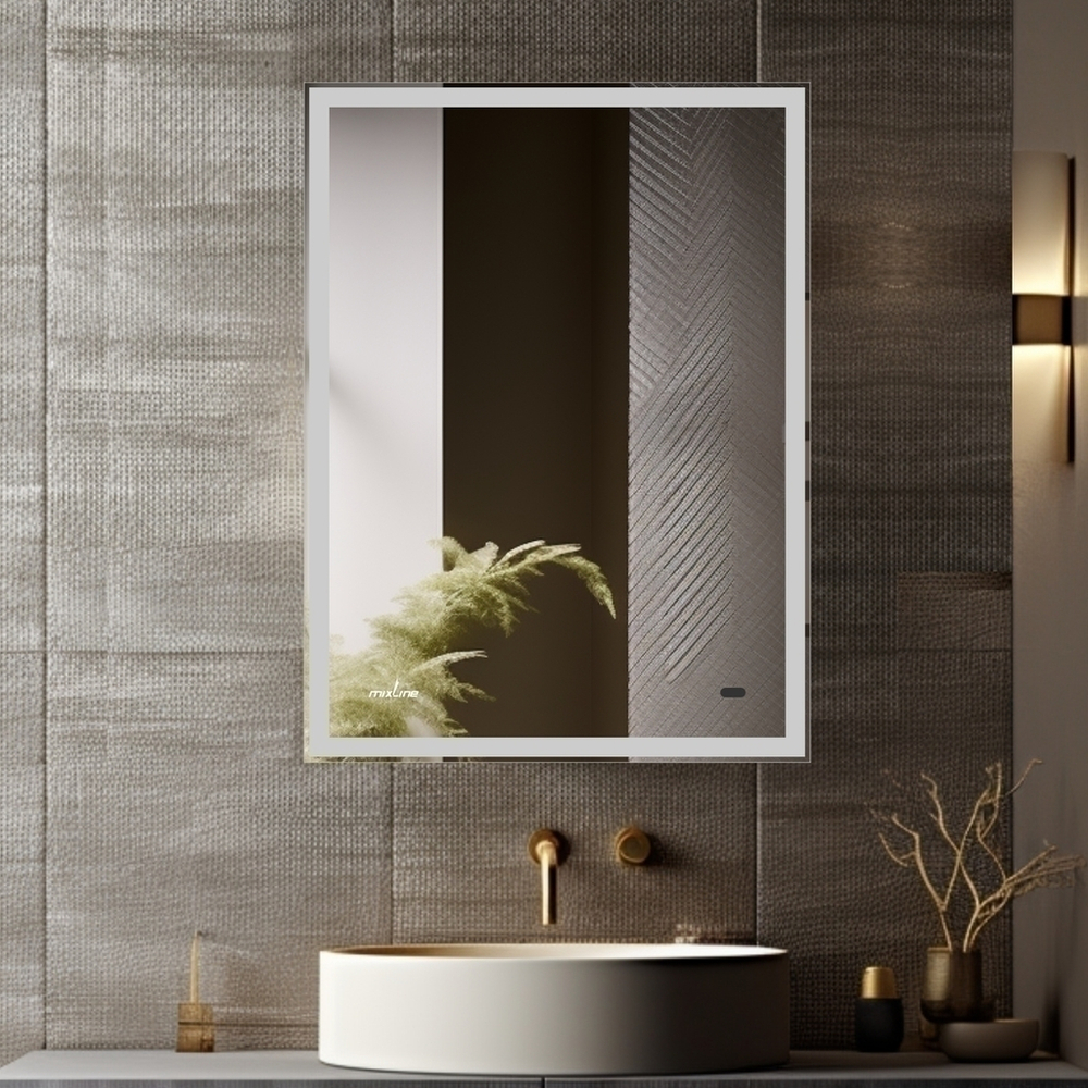 Зеркало MIXLINE "Велес-2" 600*800 (ШВ) бесконтактный сенсор, светодиодная подсветка+подогрев