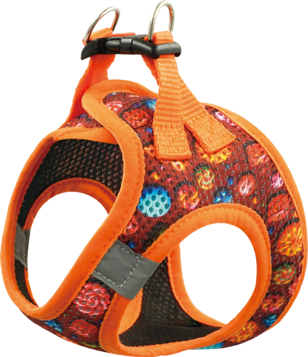 Шлейка ART LINE жилет (капрон, сетка) с принтом КАРАМЕЛЬ - M