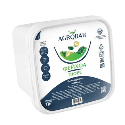 Пюре Agrobar Фейхоа Замороженное 1кг