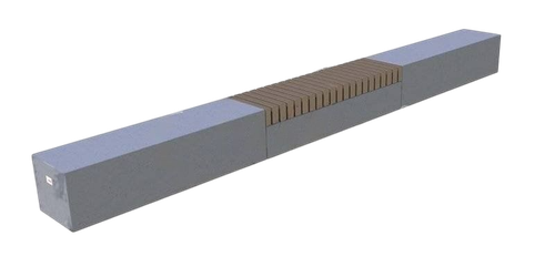 Скамейка бетонная «Керми» без спинки