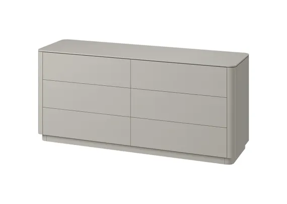 Комод Tammi 6 ящиков ширина 170 см (серо-бежевый)