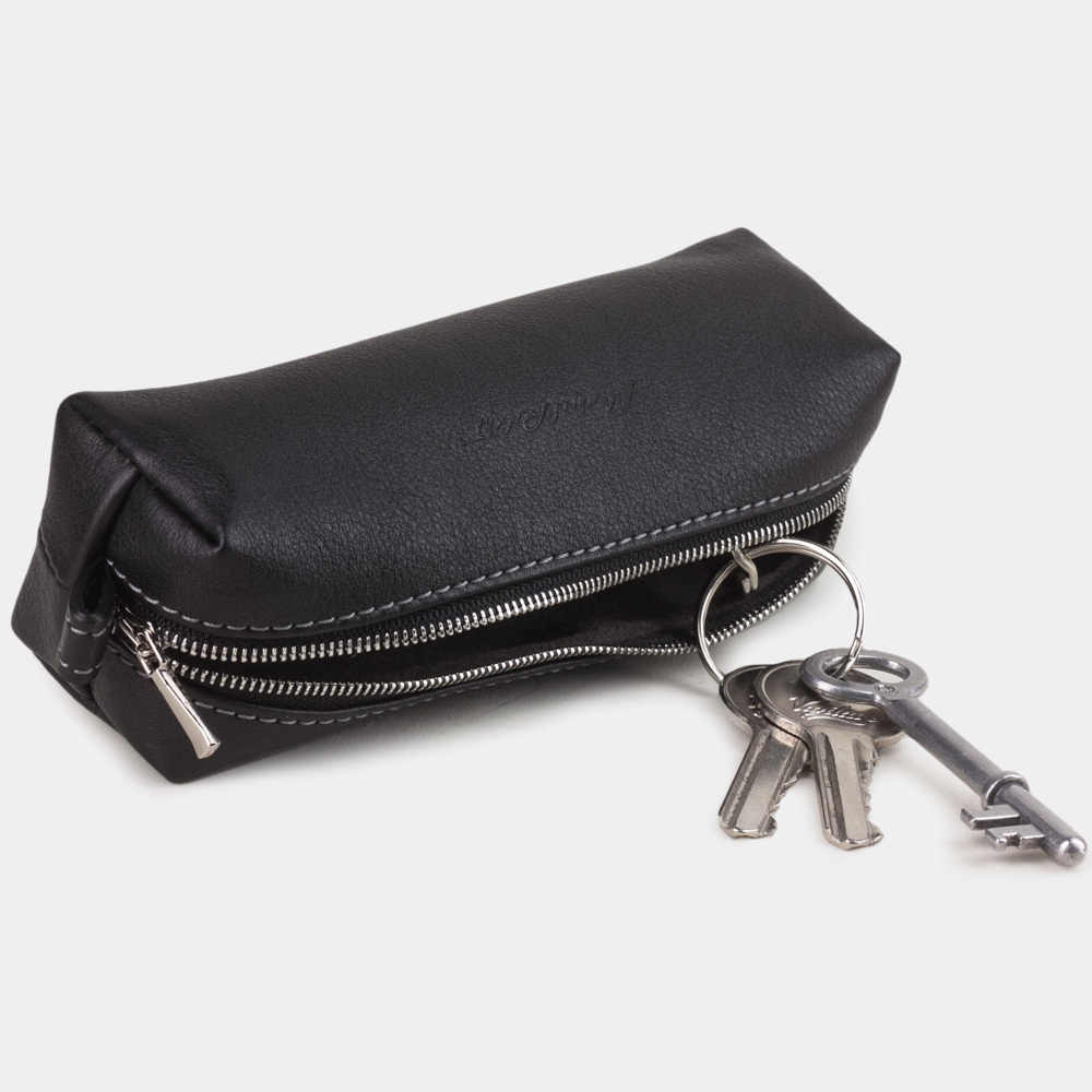 Ключница кожаная Cofre черного цвета