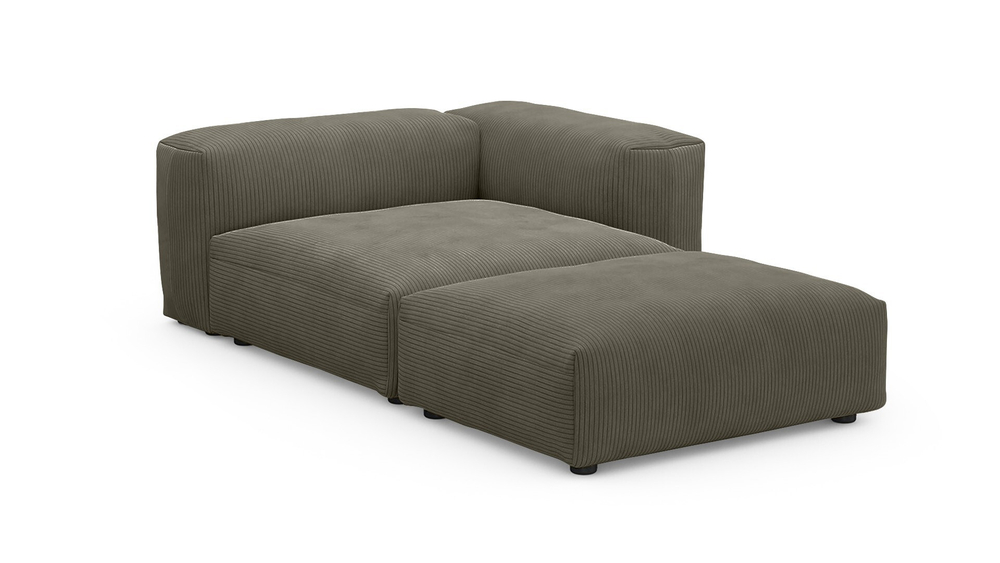 Оттоманка Фиджи Cilium Brown 137*221*62 см, Коричневый Вельвет Нераскладной Фиеста