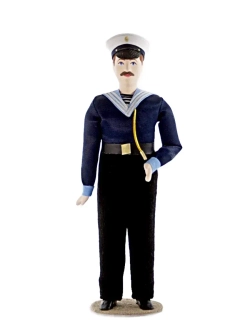 Кукла коллекционная Боцман в военном мундире