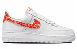 Кроссовки Nike Air Force 1 Low 07 Ess "Orange Paisley" (Женская размерная сетка)