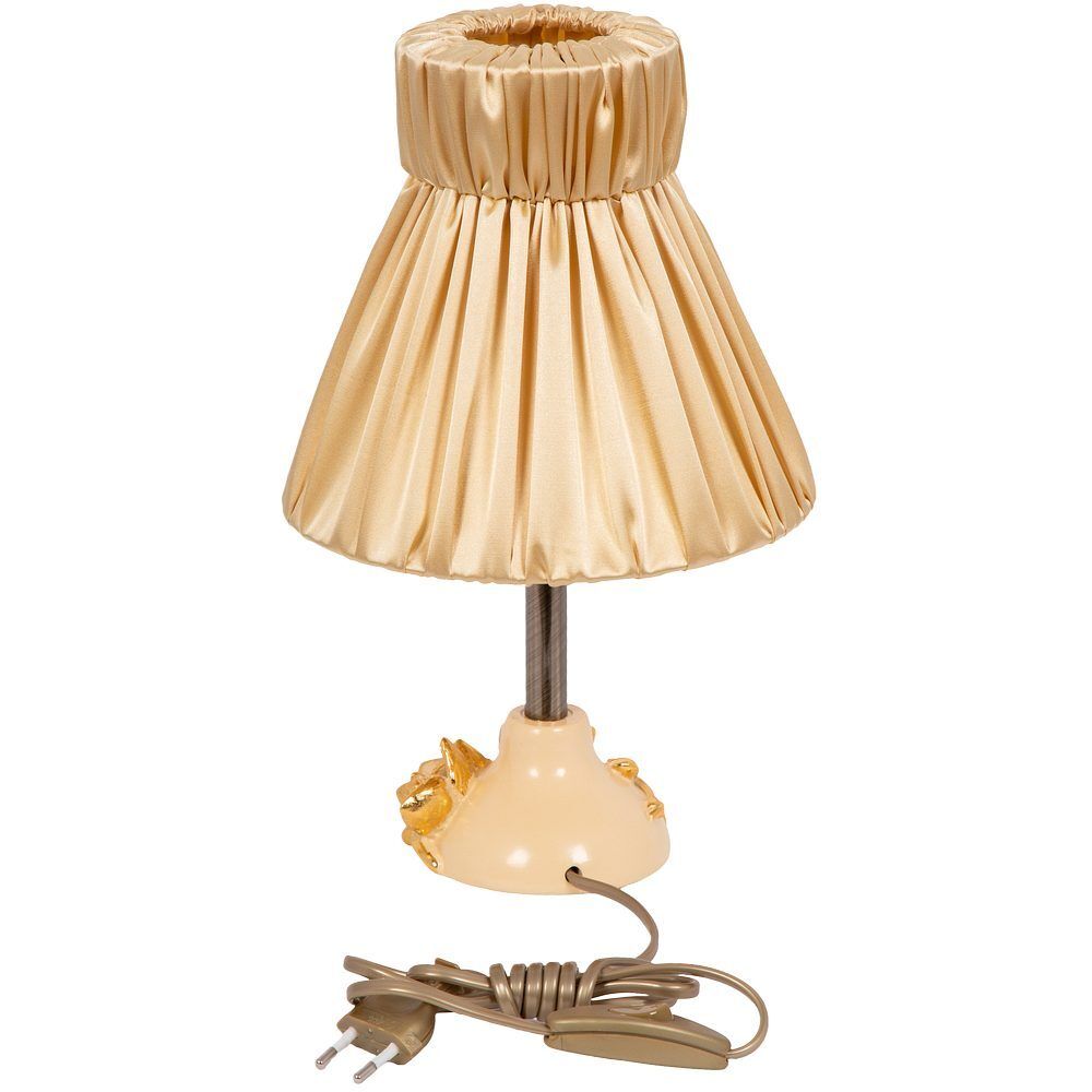 Настольная лампа Орхидея Лайм Айвори с абажуром Адель Айвори