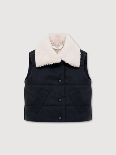 Стеганый жилет, Черный