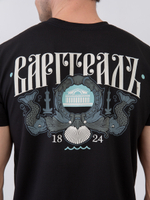 Футболка Варгградъ мужская чёрная «Пляски над городищем»