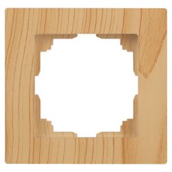 Рамка для розеток и выключателей Intro Accent 6-501-11 на 1 пост, СУ, сосна | Intro