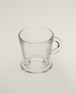 Zara Home чашка из стекла, цвет прозрачный, 6.5 см