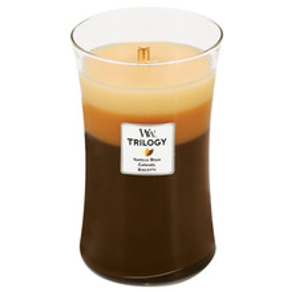 WoodWick Café Sweets Trilogy Vase (coffee sweets) - Scented candle 275.0g