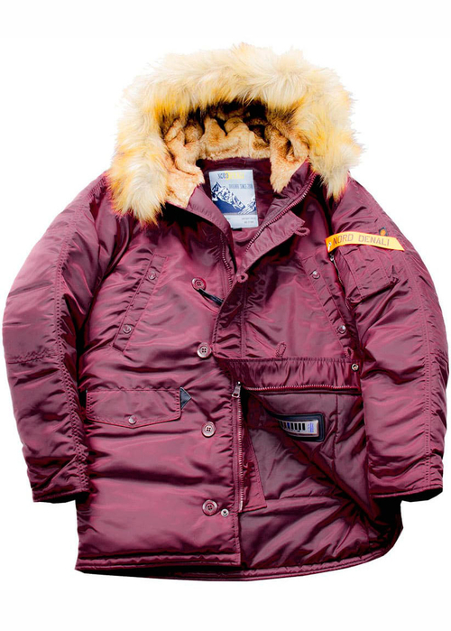 Куртка Аляска Husky Denali (бордовая - burgudy)