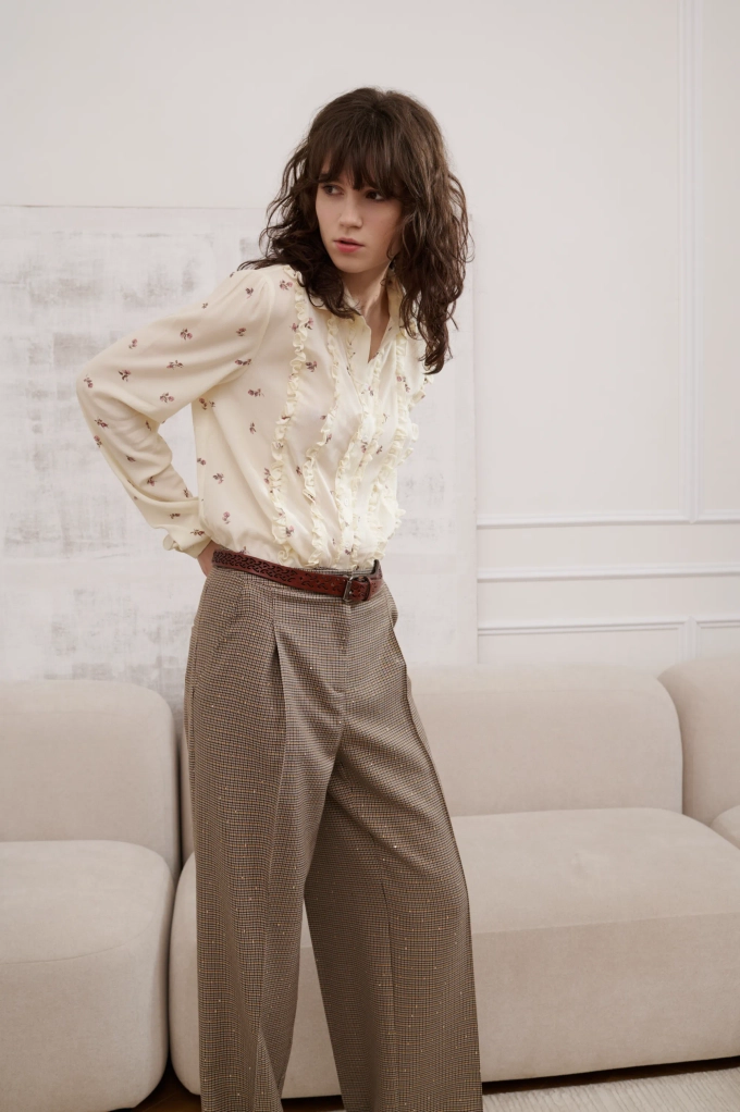 Брюки прямые, разноцветный