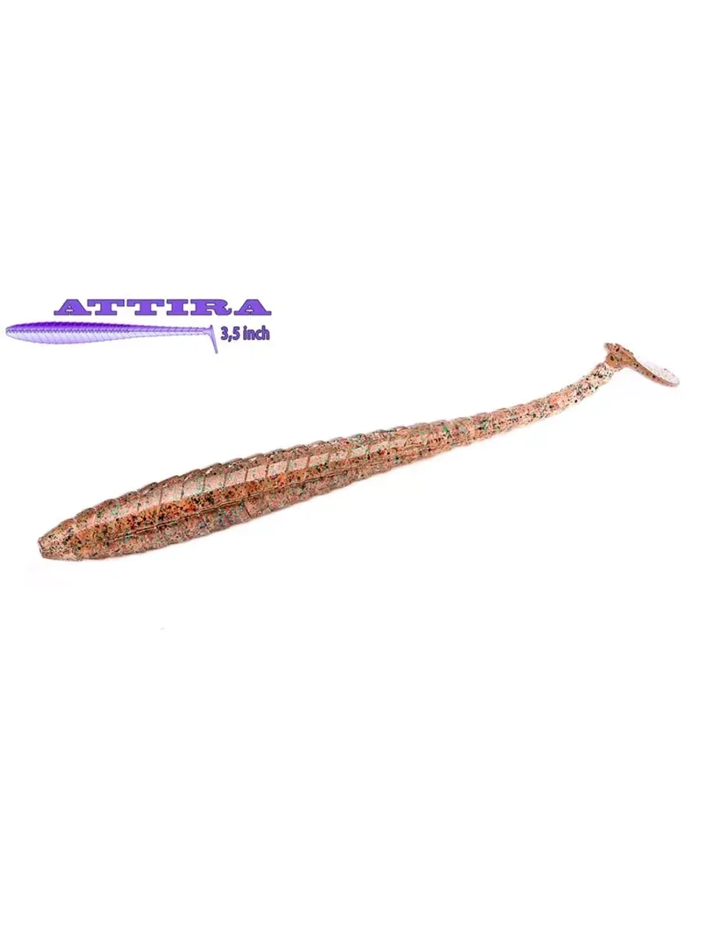 Виброхвост Attira,3.50'',88,9мм,5,7гр,цвет 434,6 шт/уп.