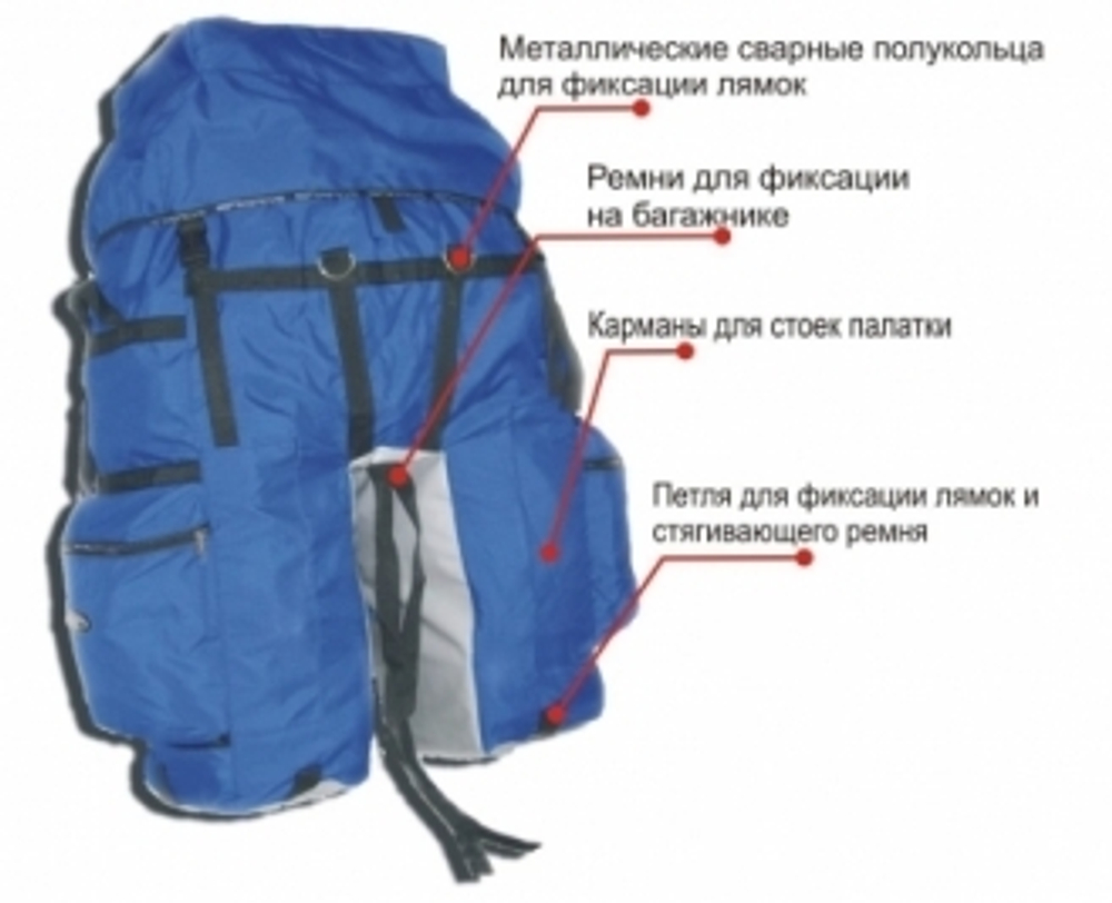 Велорюкзак на велобагажник, 80 - 100 литров.COURSE BP023.100