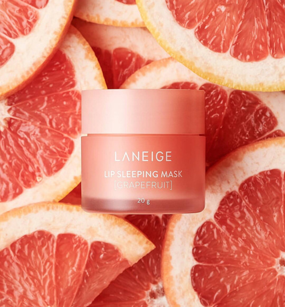 Laneige lip sleeping mask (grapefruit) - Ночная восстанавливающая маска для губ (грейпфрут)