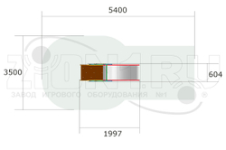 Детская горка «Цветик H=650»