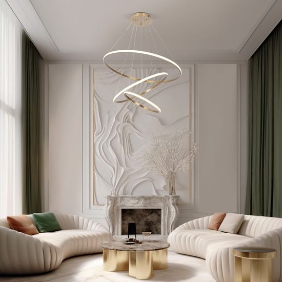 90264/3 / подвесной светильник / латунь