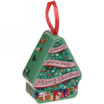 Банка жестяная «Домик» 10,5*8,5*4см ёлочка