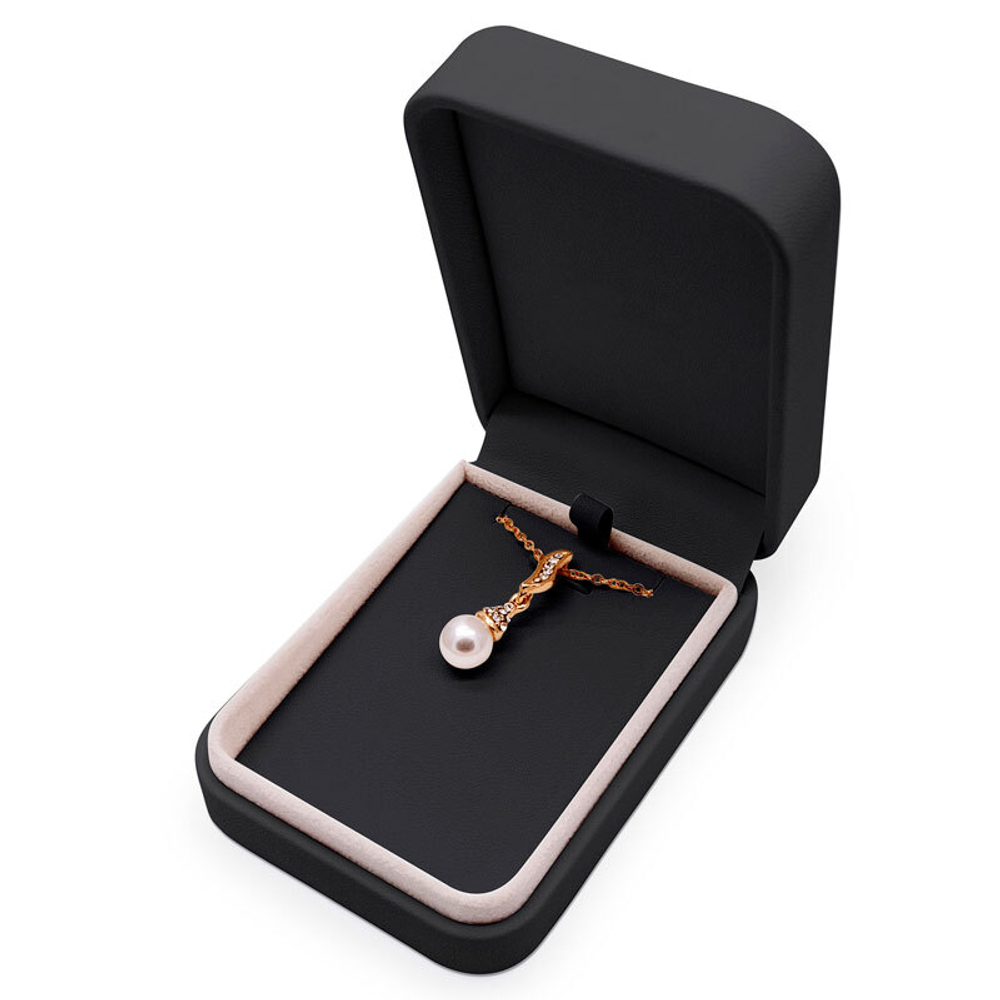 Эксклюзивный футляр «Графиня» 70x100x40 мм под серьги и подвеску