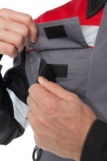 Костюм "Виват" NEW полукомбинезон (серый/черный/красный)