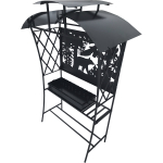 Мангал с крышей, резной Garden Story Медведь 1,2 м (2 уп.)