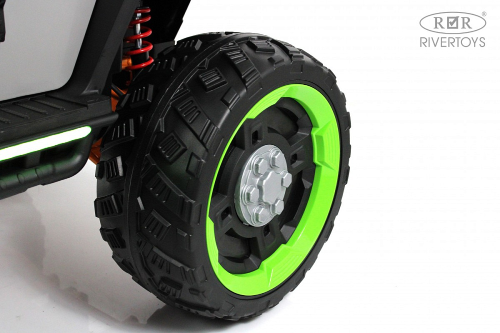 Детский электромобиль RiverToys М003БХ серый