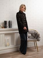 Рубашка с длинным рукавом Доротея (черная) Б14991-10М LT Collection