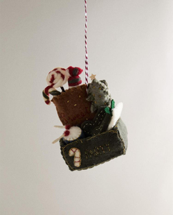 ZARA HOME ЕЛОЧНОЕ УКРАШЕНИЕ ИЗ ФЕТРА, РАЗНОЦВЕТНЫЙ