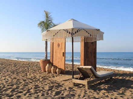 Зонт профессиональный Ø2.5 м Theumbrela Semsiye Evi Avocado Boho Light, бежевый