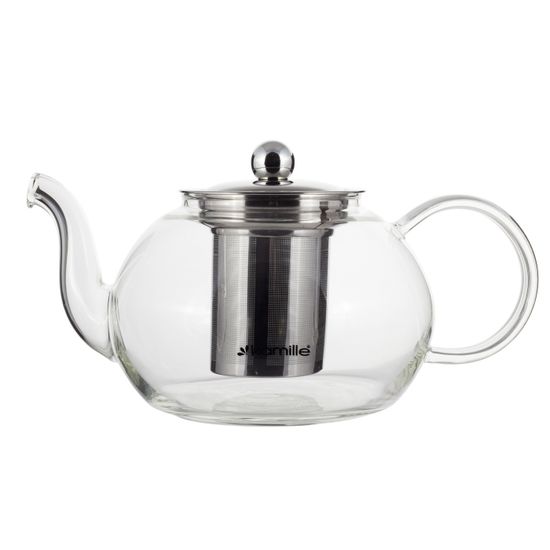 Стеклянный заварочный чайник 800 мл. Kamille KM-0783M со съемным ситечком