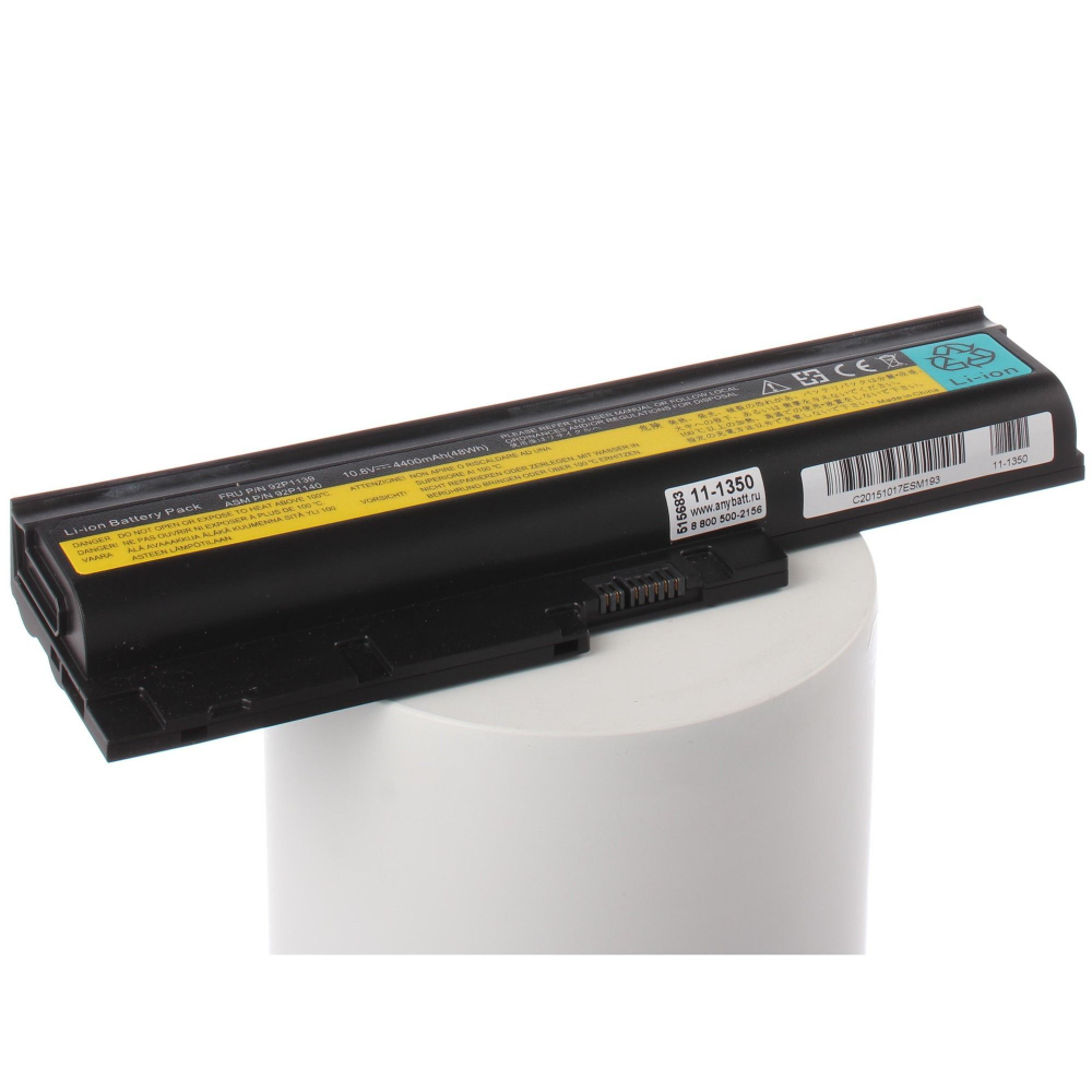 Аккумуляторная батарея AnyBatt 4400 mAh для ноутбука Lenovo 40Y6797, 42T5233, 42T4677