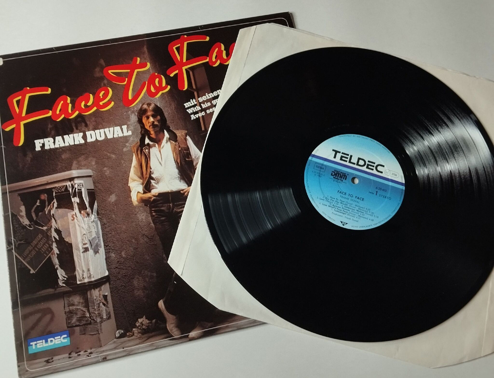 Винтажная виниловая пластинка LP Frank Duval Face To Face (Germany 1982)