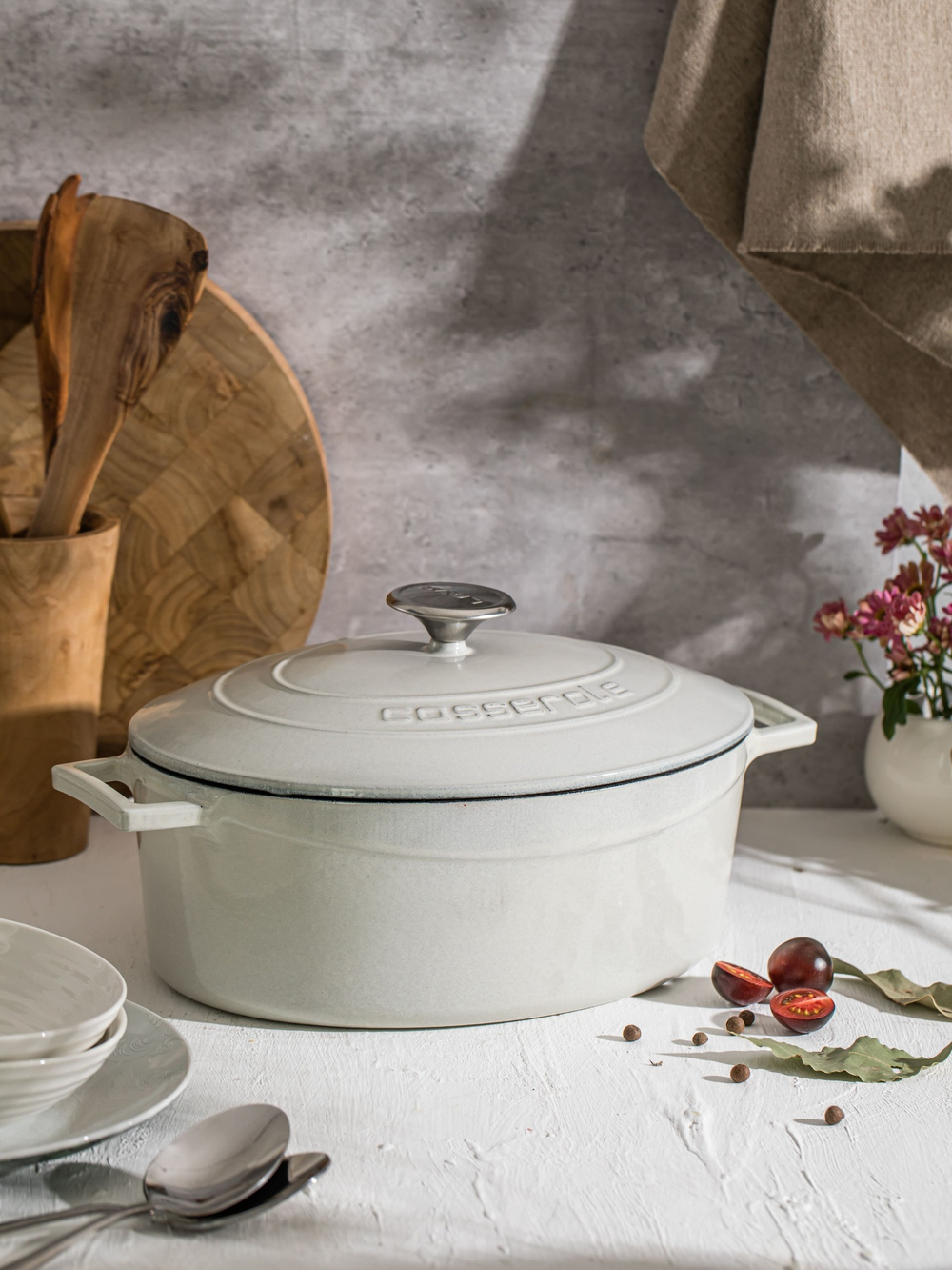 Утятница 29см 4.7л LAVA кремовая