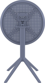 Комплект пластиковой мебели Siesta Contract Sky Folding 60 Cross, темно-серый