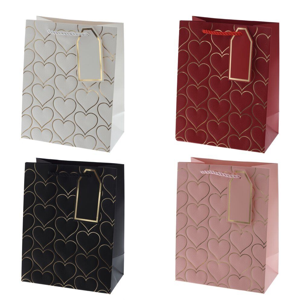 GAEM Пакет подарочный S (бумага 210г/м2, блок 12шт), L18 W10 H23 см, 4в.