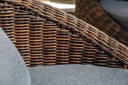 "Барселона" лаунж-зона из искусственного ротанга, цвет коричневый