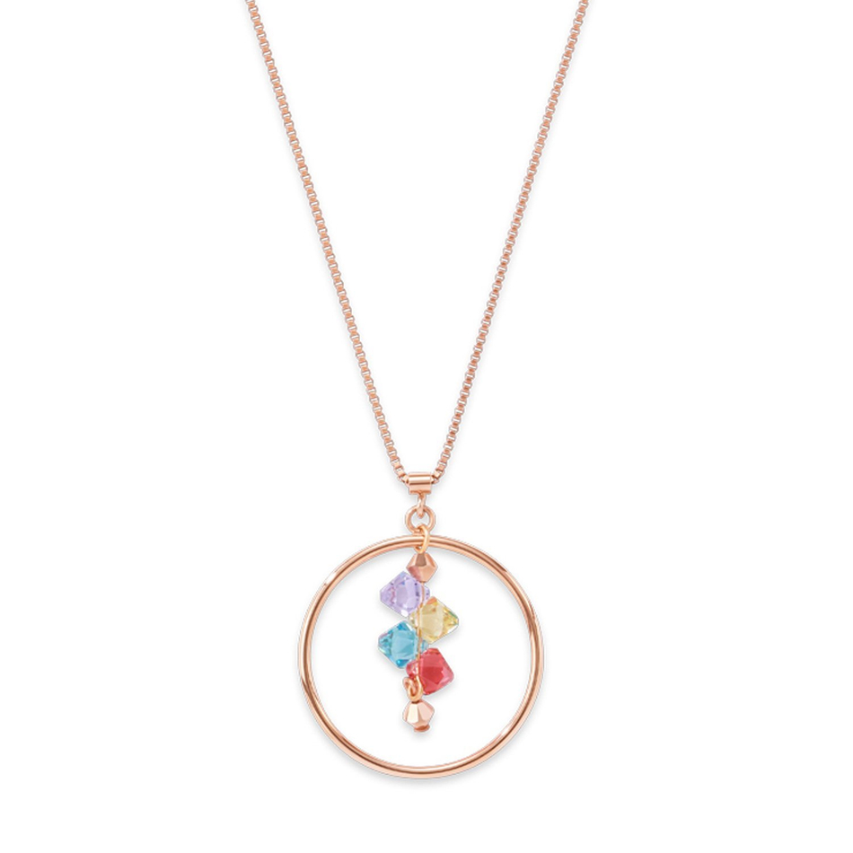 Колье Coeur de Lion Multicolour Pastel 5002/10-1522 цвет мультиколор, золотой