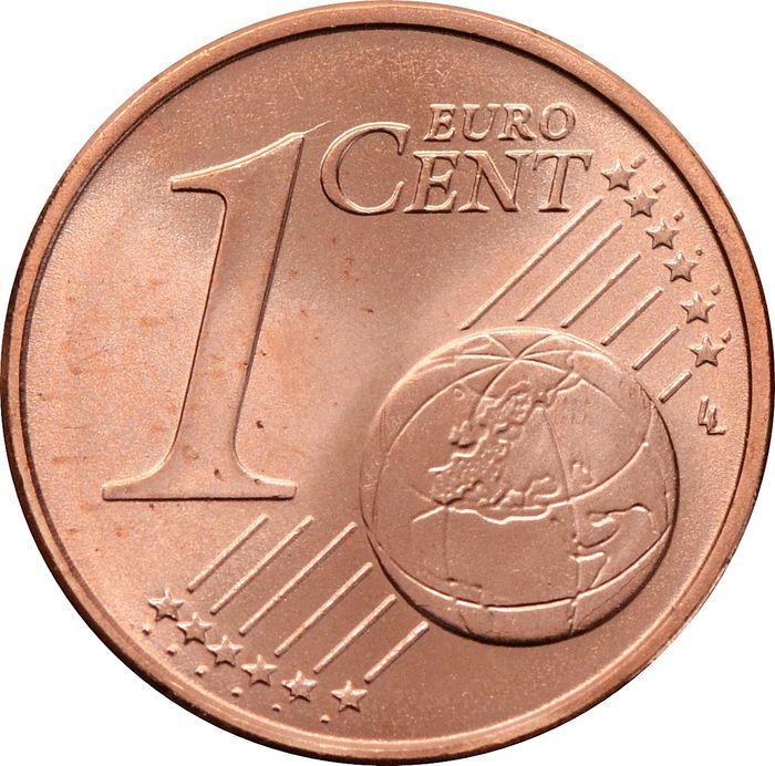 1 евроцент 2015 Литва (1 euro cent)