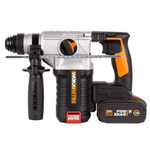 Перфоратор аккумуляторный Worx WX380 бесщеточный 20В, 4Ач x2, ЗУ 2А, кейс