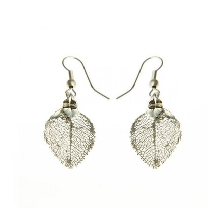 Серьги Ester Bijoux Роза в виде листьев LF33C-S BW