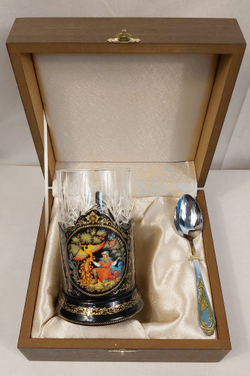 Чайный набор "Иван-царевич и жар-птица" (Ручная роспись Палех)