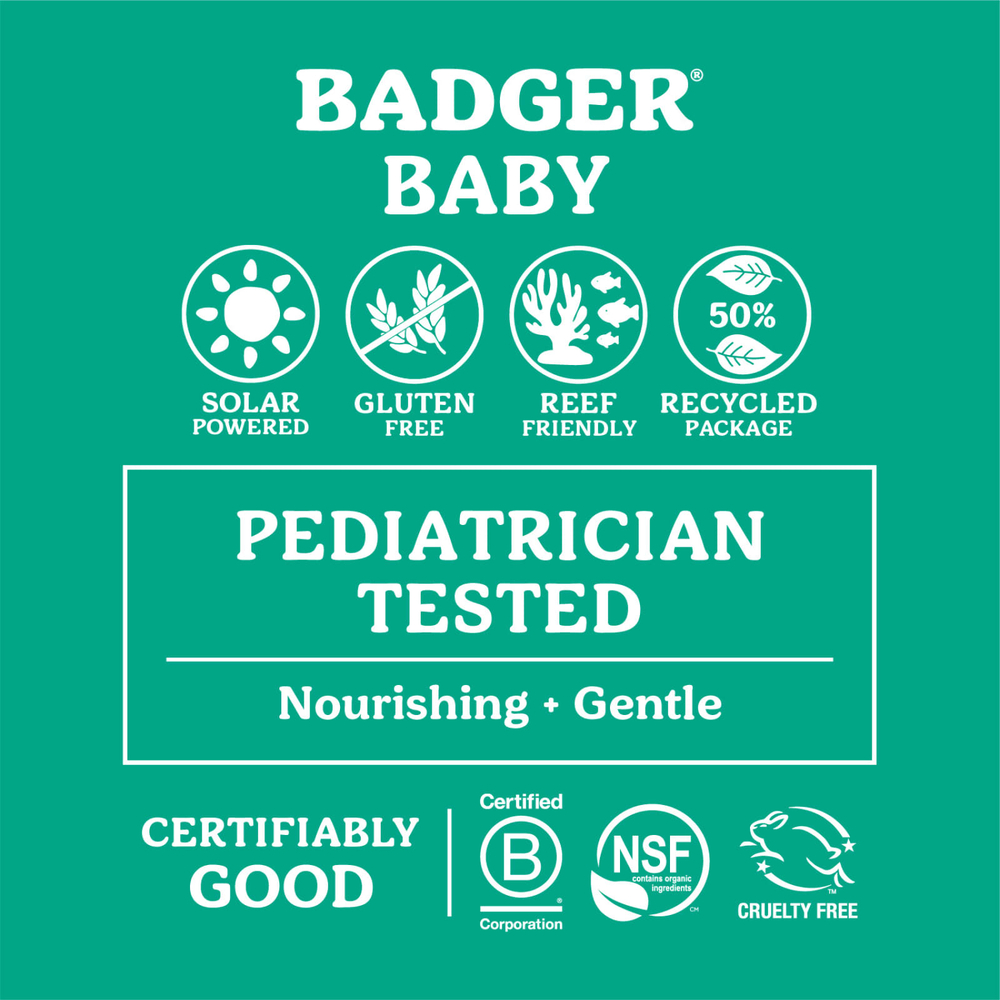 Badger, детский минеральный солнцезащитный крем, SPF 40, ромашка и календула, 87 мл (2,9 жидк. унции)