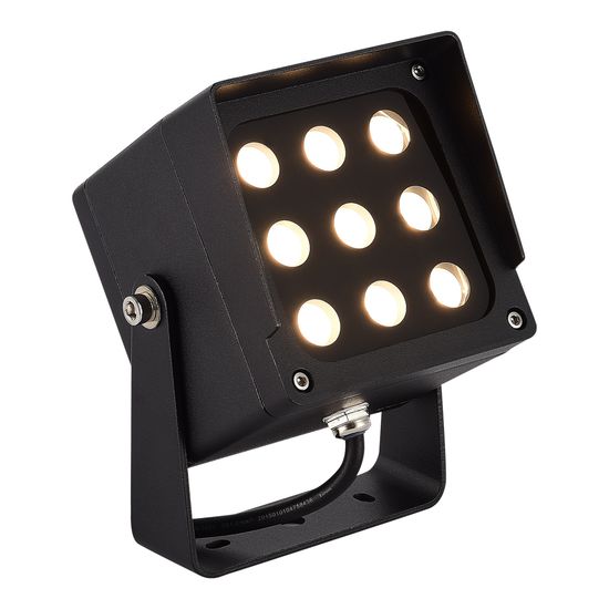 SL9520.415.01 Светильник уличный наземный ST-Luce черный/черный LED 1*18W 3000K/4000K/6500K GLARE